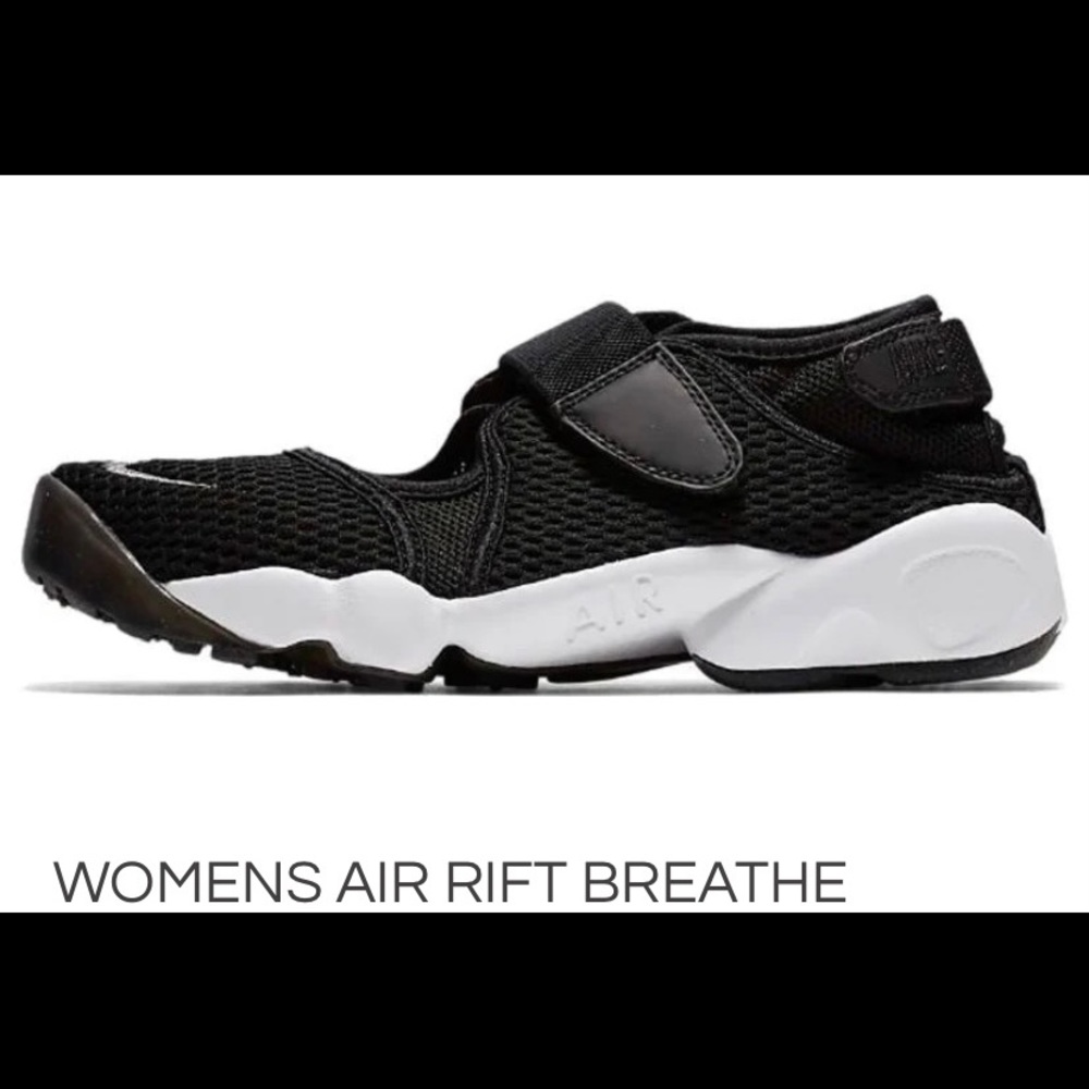 Nike Women’s Air Rift Breathe Black/White Athletic Shoes